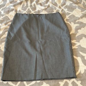 The Limited Black and White Checkered Pencil Skirt